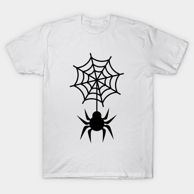 Spider With Web T-Shirt by PG store